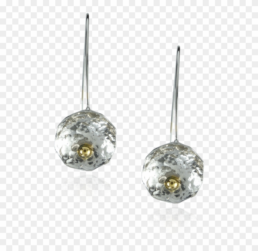 Hammered Disc Hook Earrings - Earrings #952991