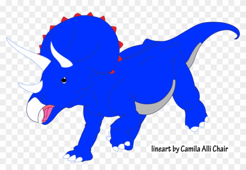 Triceratops By Iguana Teteia By Dinolover09 - Cartoon #953216