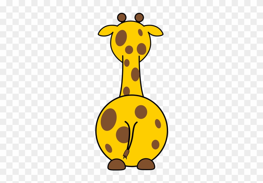 Cartoon Giraffe Back - Cartoon Giraffe Behind #953357