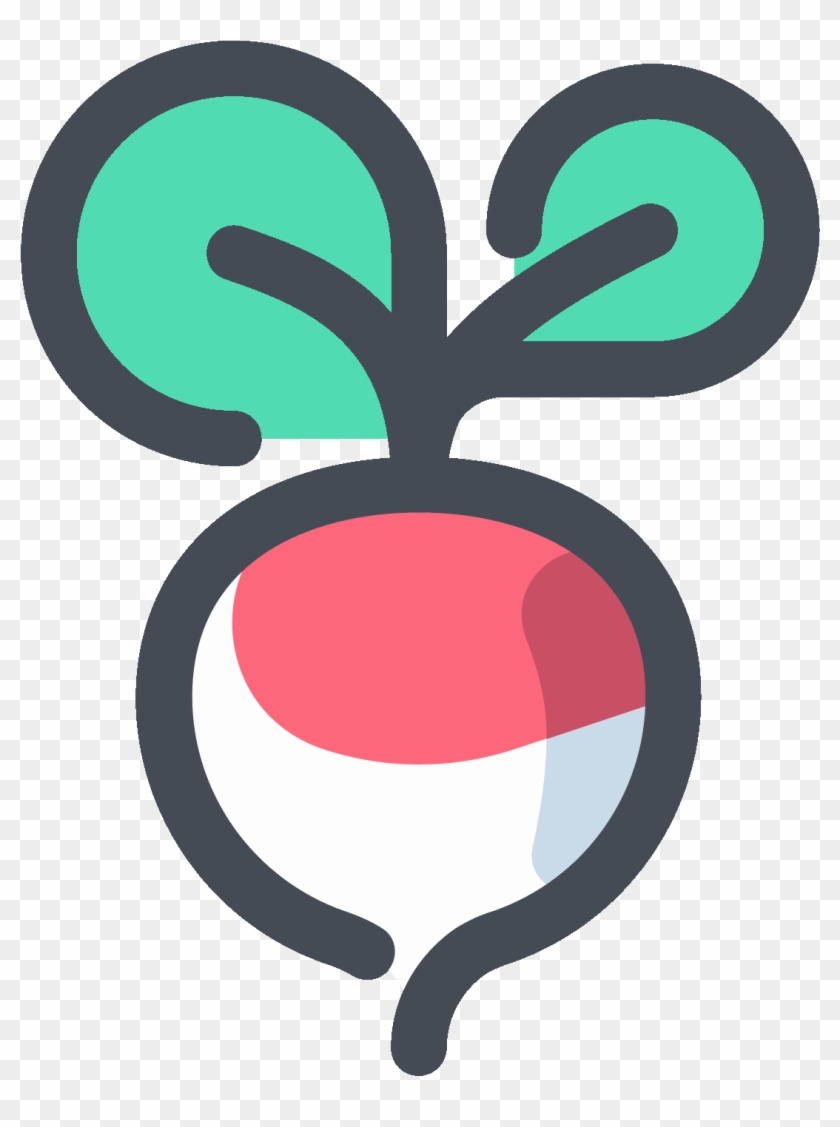 Radish Vegetable Icon - Vegetable Logo Png #953381