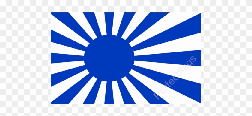 Japanese Imperial Navy Blue Flag - Flag: Naval Ensign Of Japan #953385