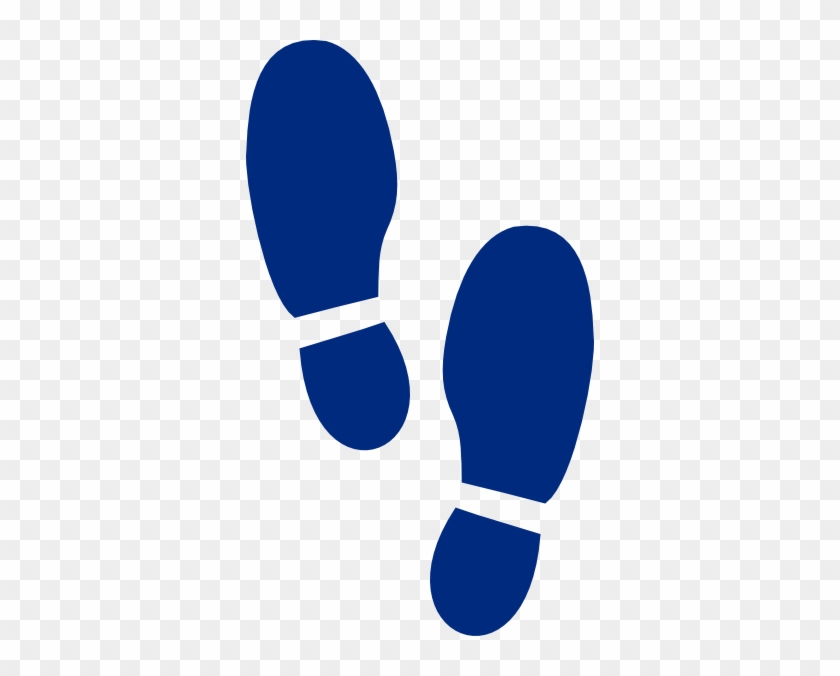 Blue Shoe Print Clipart #953565