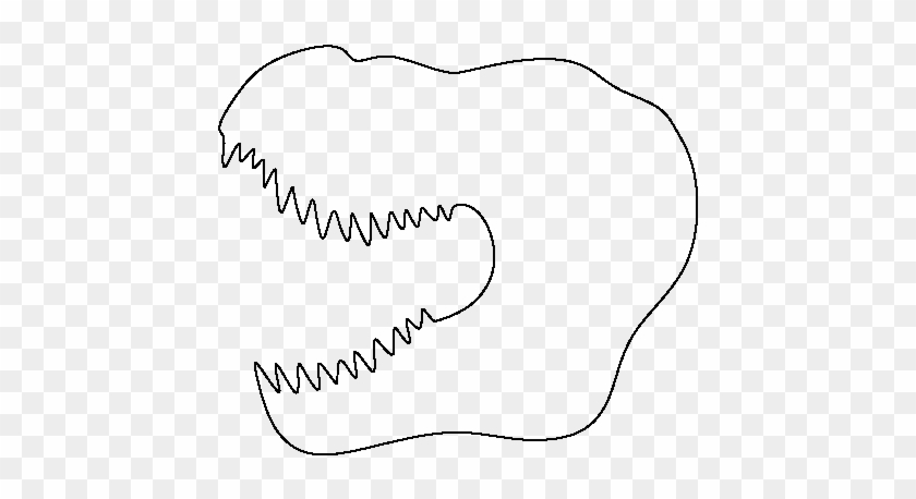T-rex Head Pattern - T Rex Head Template #953605