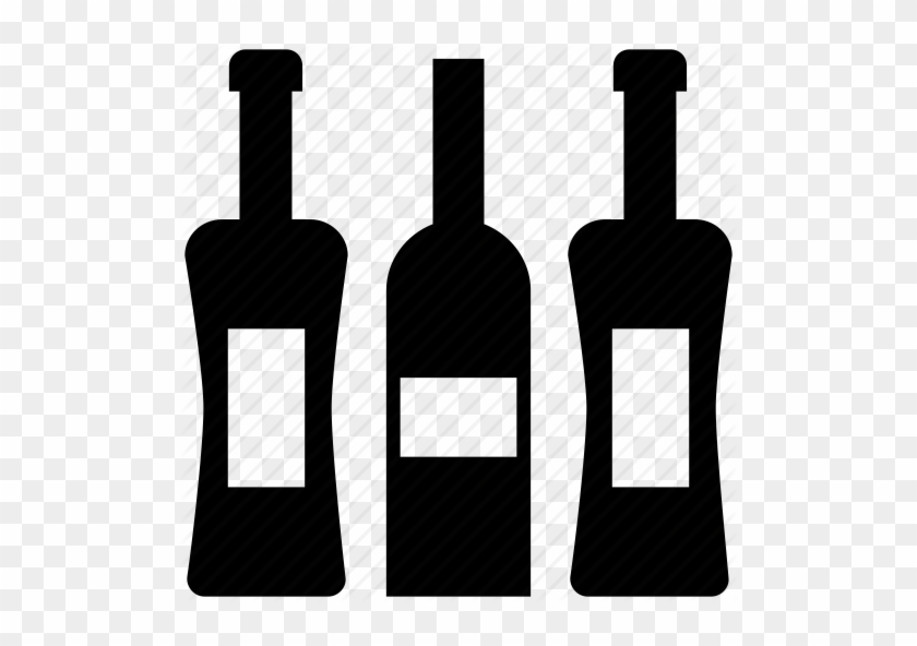 Alcohol Clipart Liquor Basket - Bottles Of Wine Icon #953726