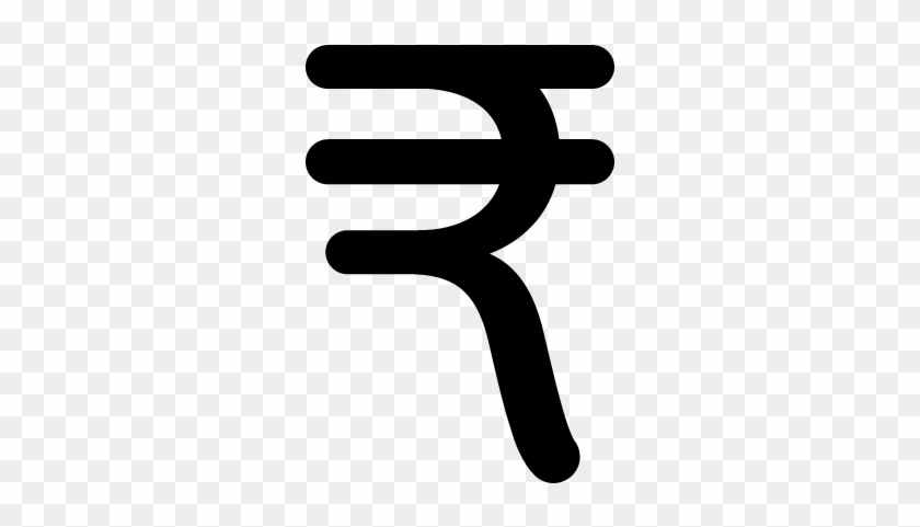 India Rupee Currency Symbol Vector - Moeda Da India Simbolo #953826