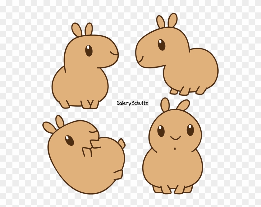 Chibi Capybara By Daieny On Deviantart - Chibi Capybara #953908