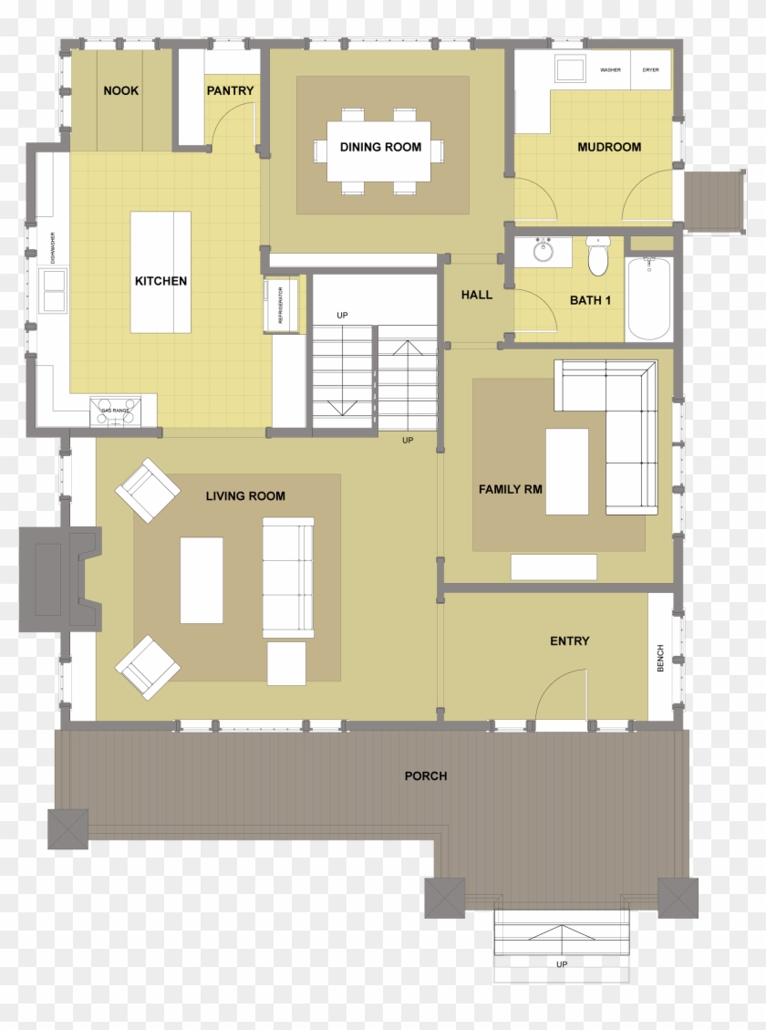 Blakely First Floor- Floor Plan - House #954015