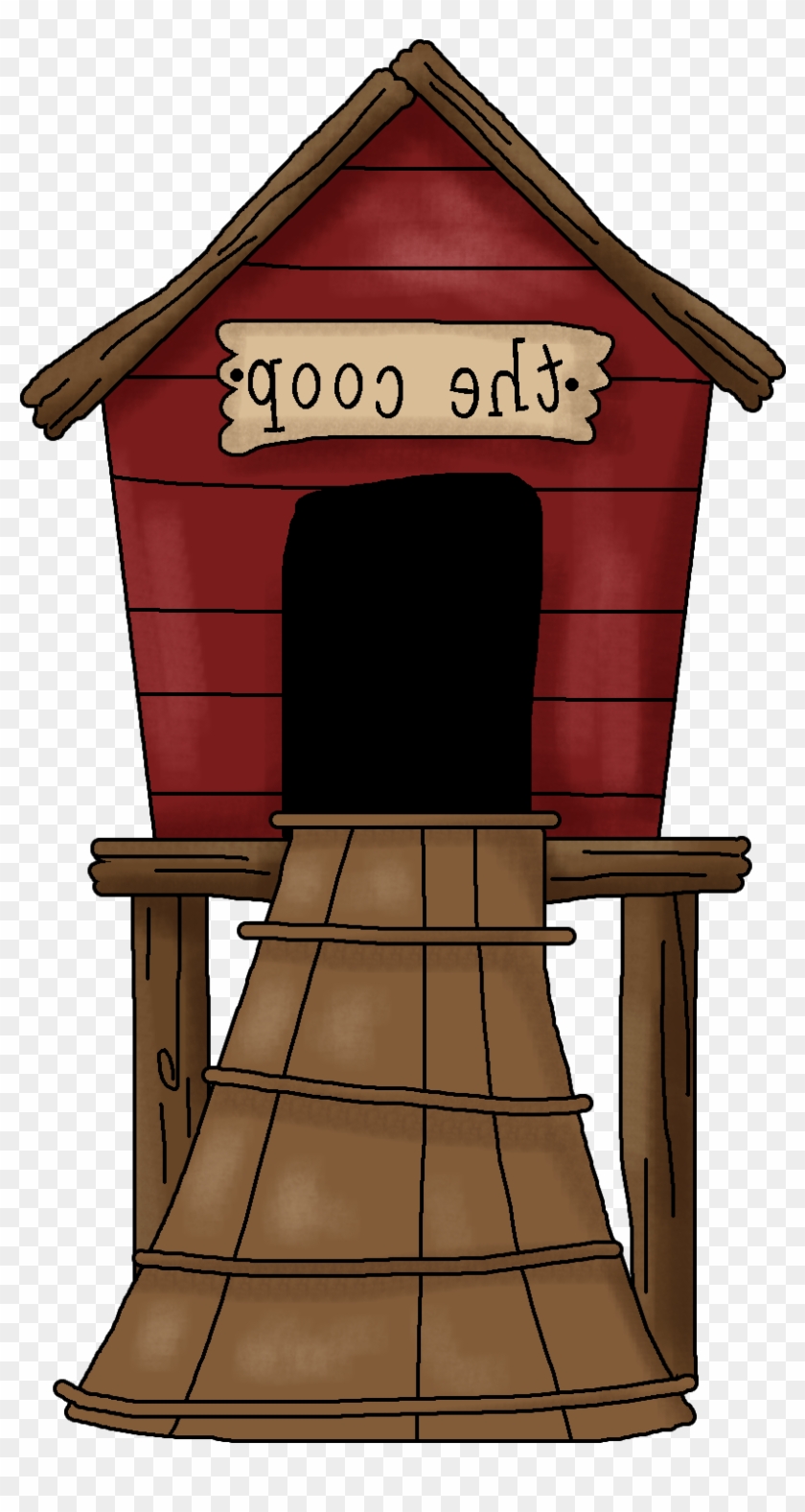 Hen House Clipart - Hen House Clipart #954020