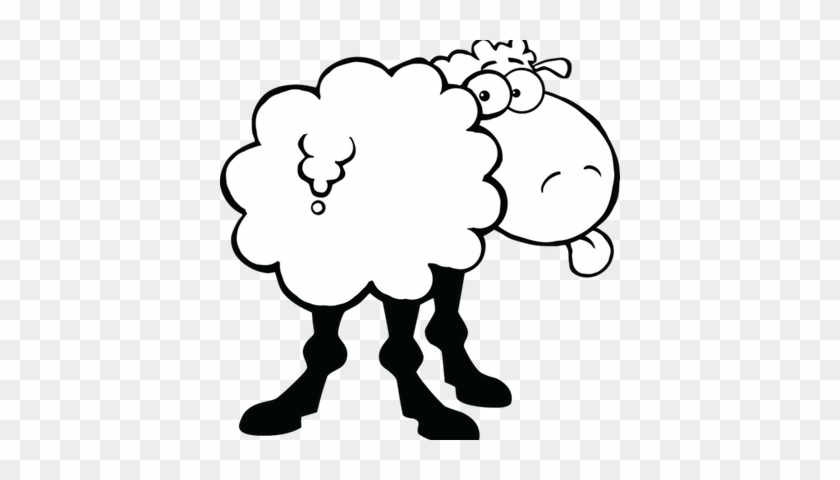 Black Sheep Graphics - Funny Clip Art Black And White - Free Transparent  PNG Clipart Images Download