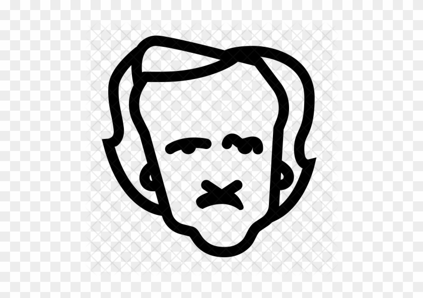 Edgar Allan Poe Clipart - Edgar Allan Poe Drawing #954064