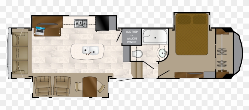 2019 Heartland Bighorn 3160el Camper - Floor Plan #954092