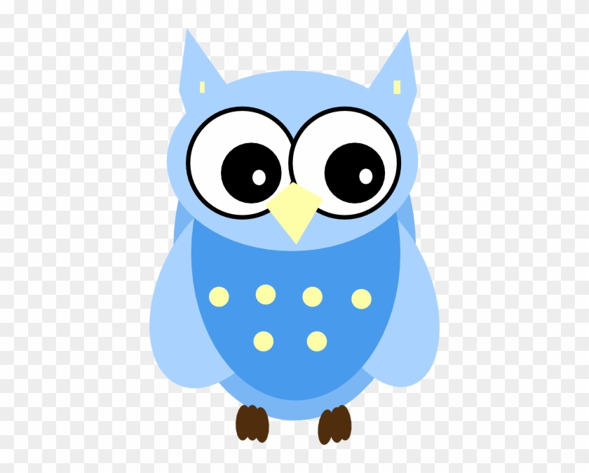 Blue Owl Clip Art - Baby Owl Clip Art #954113