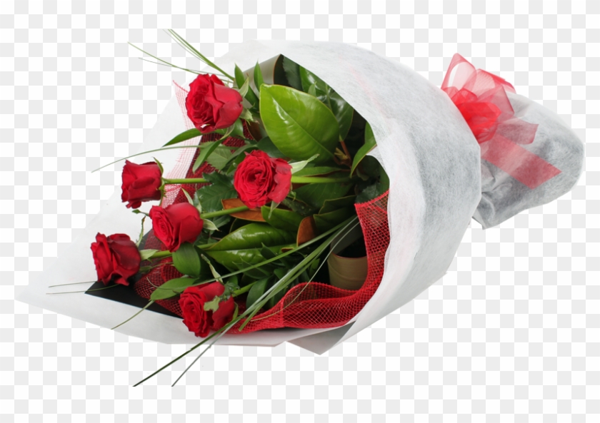 6 Stem Red Rose Bouquet - Obrázky Ruže #954176