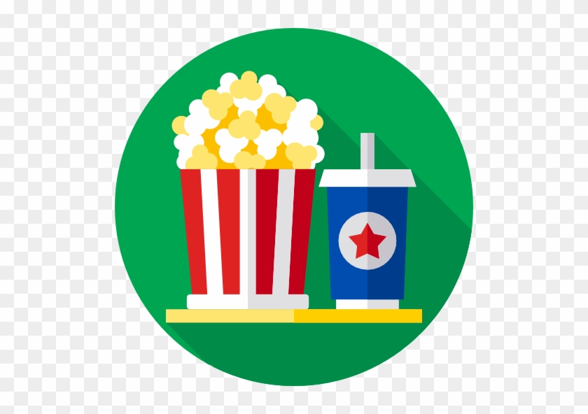 Popcorn Free Icon - Popcorn Flat Icon Png #954175