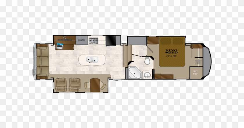 2018 Bighorn 3585rl Floor Plan - Floor Plan #954196