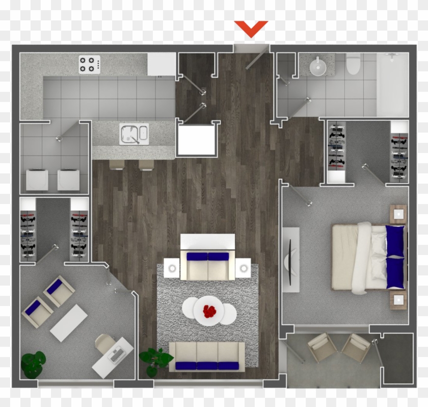Full Size Of Apartment - 3 D Open Floor Plans #954271