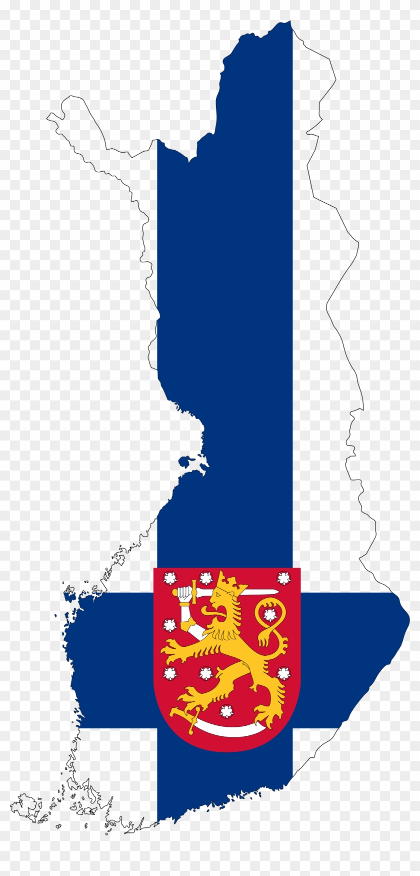 Big Image - Finnish Coat Of Arms Flag #954395