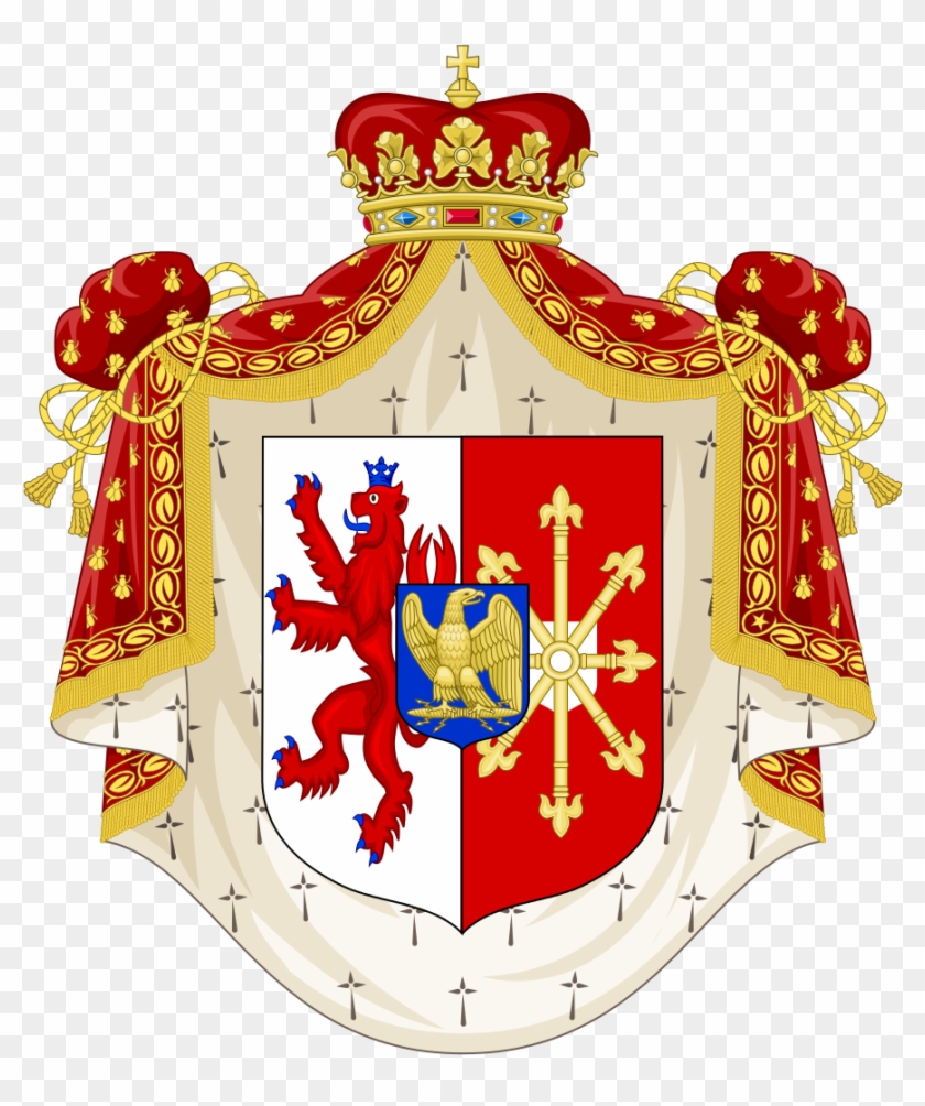 Cliparts Hereldry Mantle 12, Buy Clip Art - Coat Of Arms Of Napoleon #954425