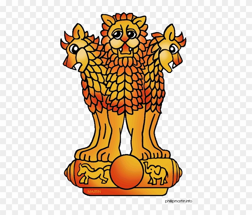 Our National Symbols Clipart - National Emblem Of India Step By Step #954440