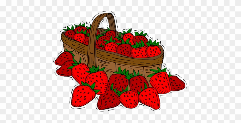 Pin Strawberry Clipart Transparent - Basket Of Strawberries Clipart #954477