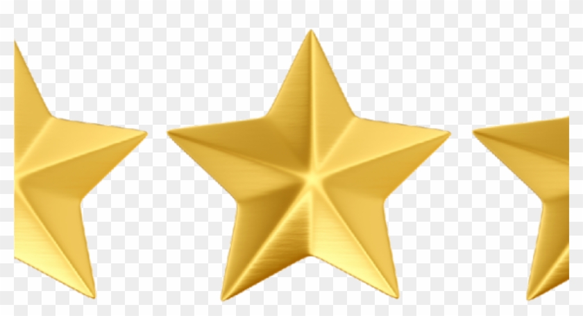 Fivestars - Gold Three Stars Png #954634