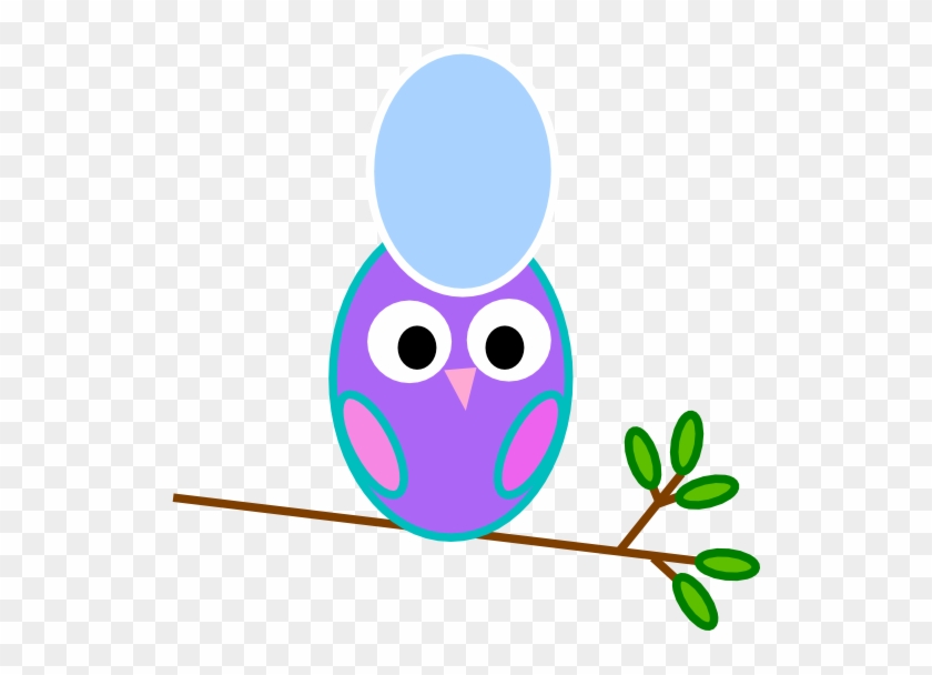 Purple Owl Blue Egg Svg Clip Arts 600 X 527 Px - Today Happy 1 Birthday #954651