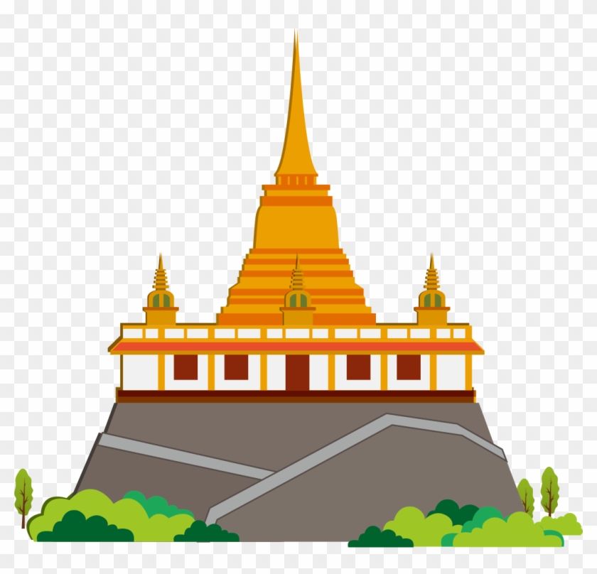 Thailand Clip Art - Thailand Temple Clipart #954656