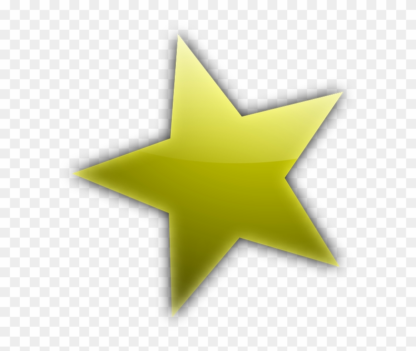 Green, Star, Yellow, Five, Cartoon, Stars - Star Clip Art #954734