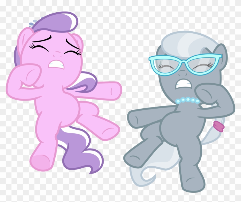 My Little Pony Friendship Is Magic Diamond Tiara And - Mlp Diamond Tiara And Silver Spoon Vector #954794