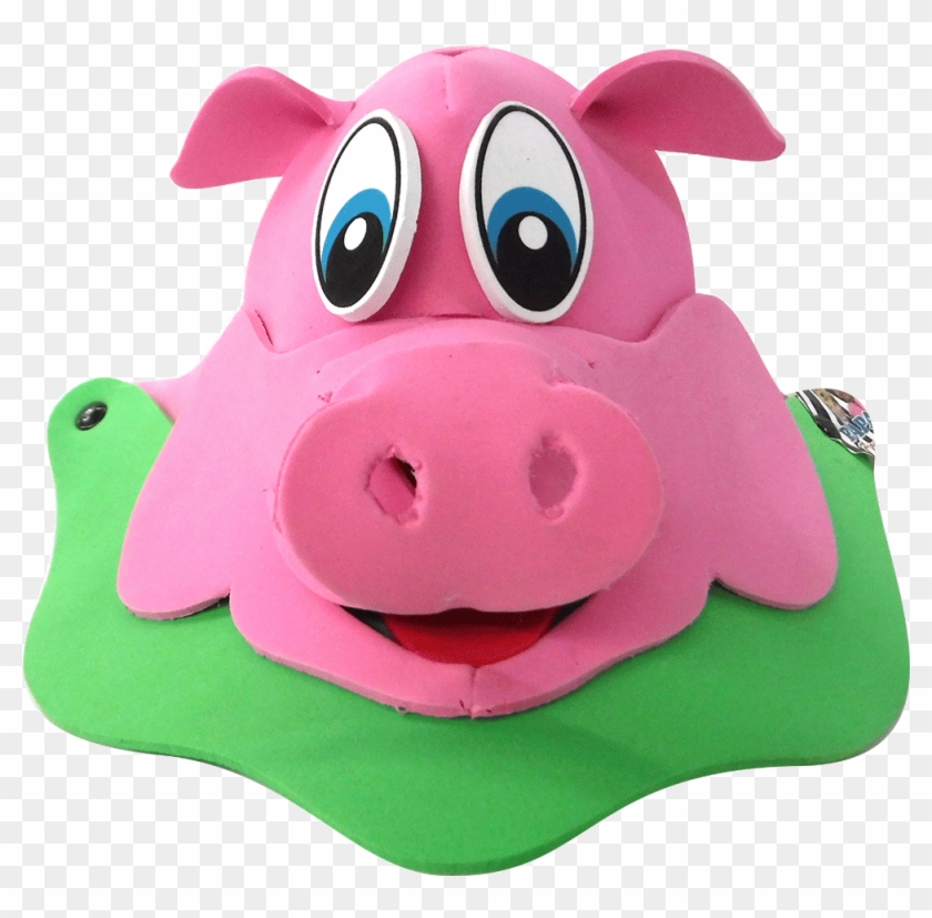 Pink Pig Visor - Viseras De Cerditos En Foami #954827