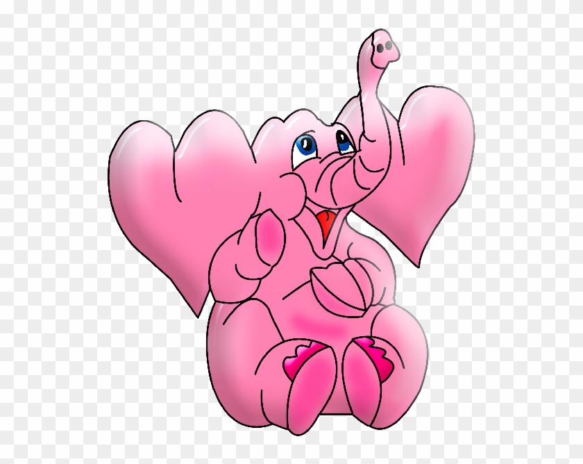 Cartoon Pink Elephant Cartoon Clip Art Images On A - Cartoon #954896