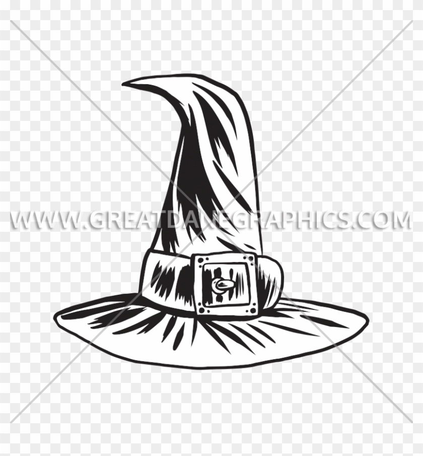 Witch Hat Production Ready Artwork For T Shirt Printing - Printed T-shirt #954908