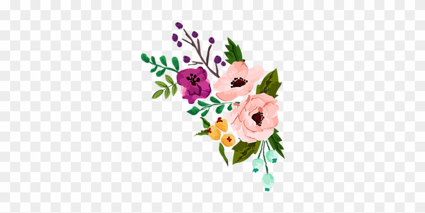 Free Watercolor Floral Vector #954912