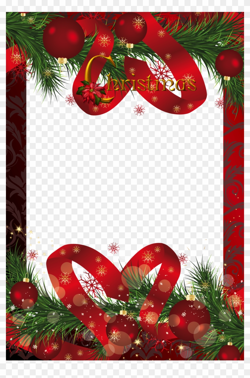 Holydays Clipart Frame - Red Christmas Frames Png #955039