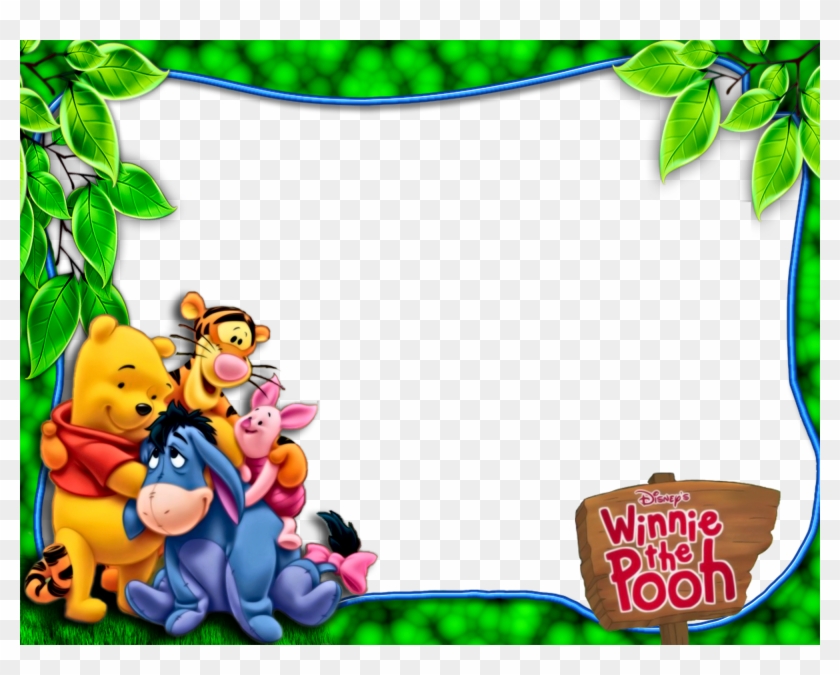 Pooh And Friends Png Green Kids Frame - Winnie The Pooh Frames #955078