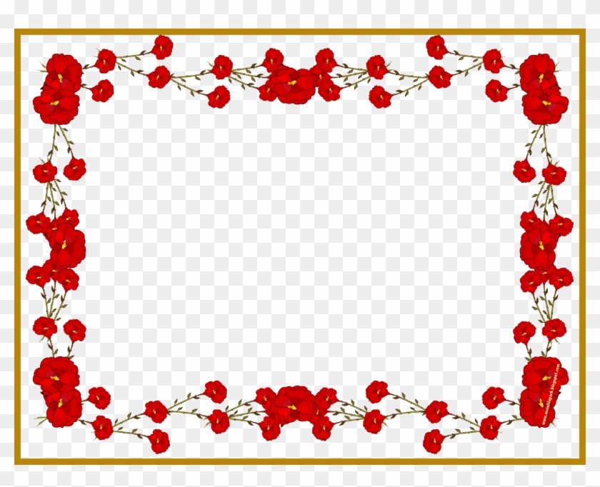 The Best Digital Faux Vintage Flower Frame U Blumenrahmen - Rose Frame Png #955090