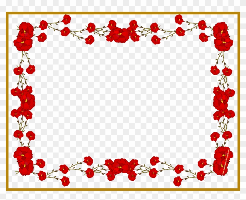 The Best Digital Faux Vintage Flower Frame U Blumenrahmen - Rose Frame Png #955090