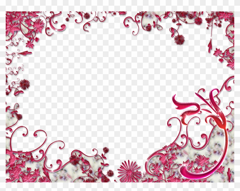 Wedding - Bordure De Page Fleur Rouge #955111