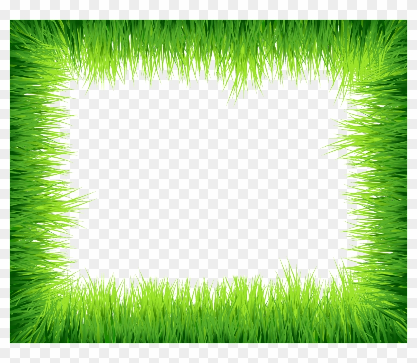 Green Border Frame Png Photos Png Mart - Green Grass Border #955120