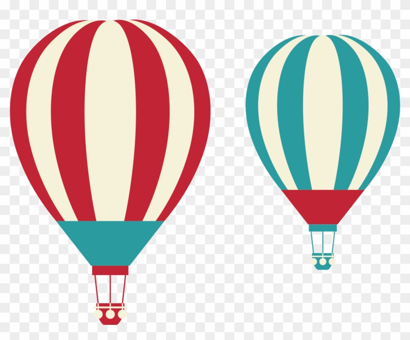 Balloon Fundal Clip Art - Clip Art Red Hot Air Balloons #955130