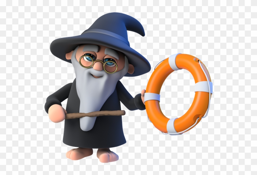 3d Funny Cartoon Wizard - Weird Question Mark Symbol #955227