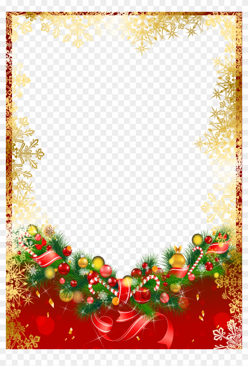 Frame Png Border For Christmas - Christmas Frames And Borders Red #955238