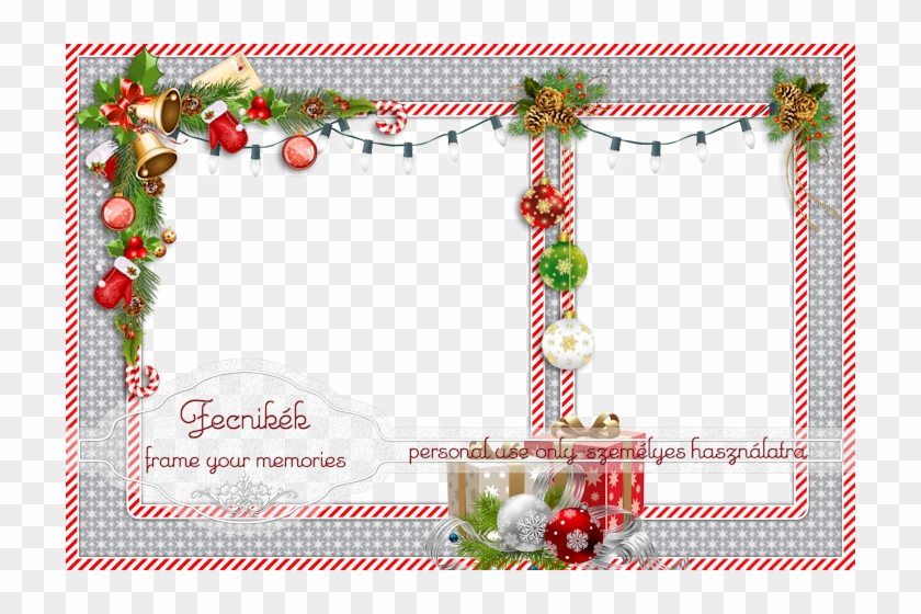 Double Christmas Frame - Christmas Transparent Double Frames #955254