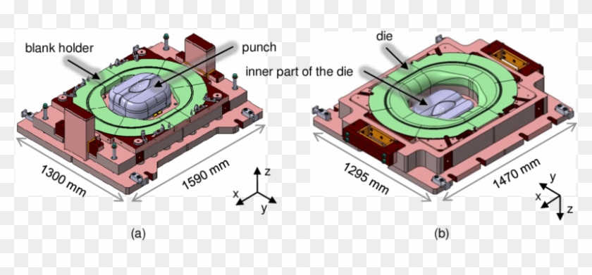 Lower Part And Upper Part (b) Of The Deep Drawing Tool - Diagram #955277