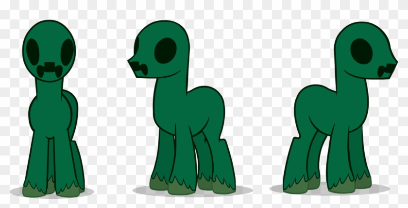 Minecraft Creeper Ponified By Omentallic - Creeper Base Pony #955381