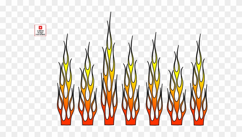 Racing Flames Clip Art On Car Burning Oil - Clip Art #955497