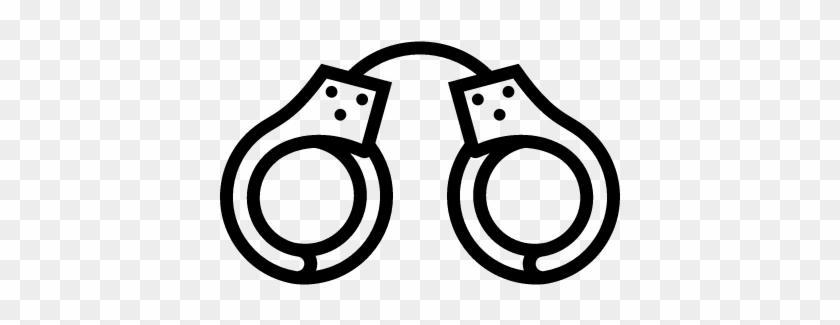 Pair Of Handcuffs Vector - Grilletes Icono #955577