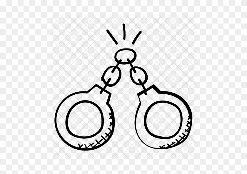 Handcuffs Icon - Stock Illustration #955607