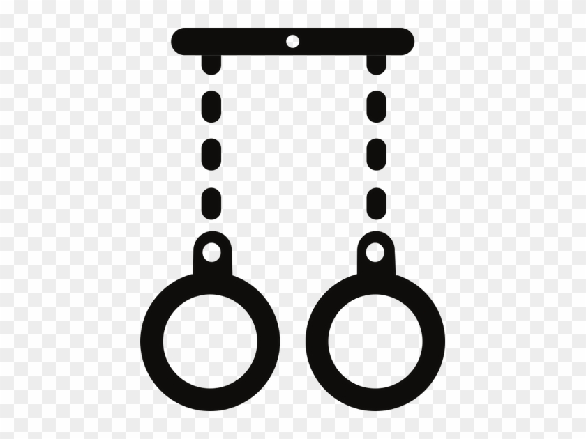 Flat Style Illustration Of Handcuffs - Circle #955620