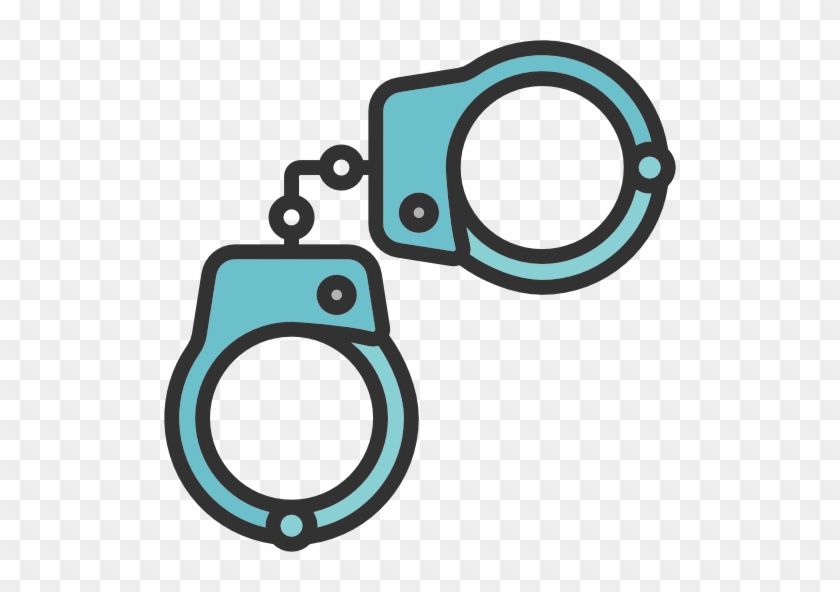 Handcuffs Free Icon - Arrest Icon Png #955652